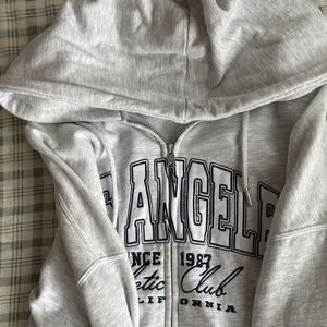 Garage Light Gray Los Angeles Zip-Up Hoodie